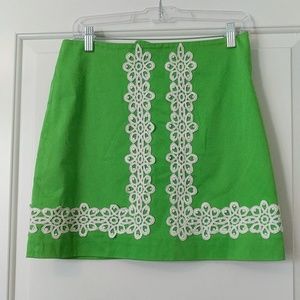 Green Lilly Pulitzer skirt